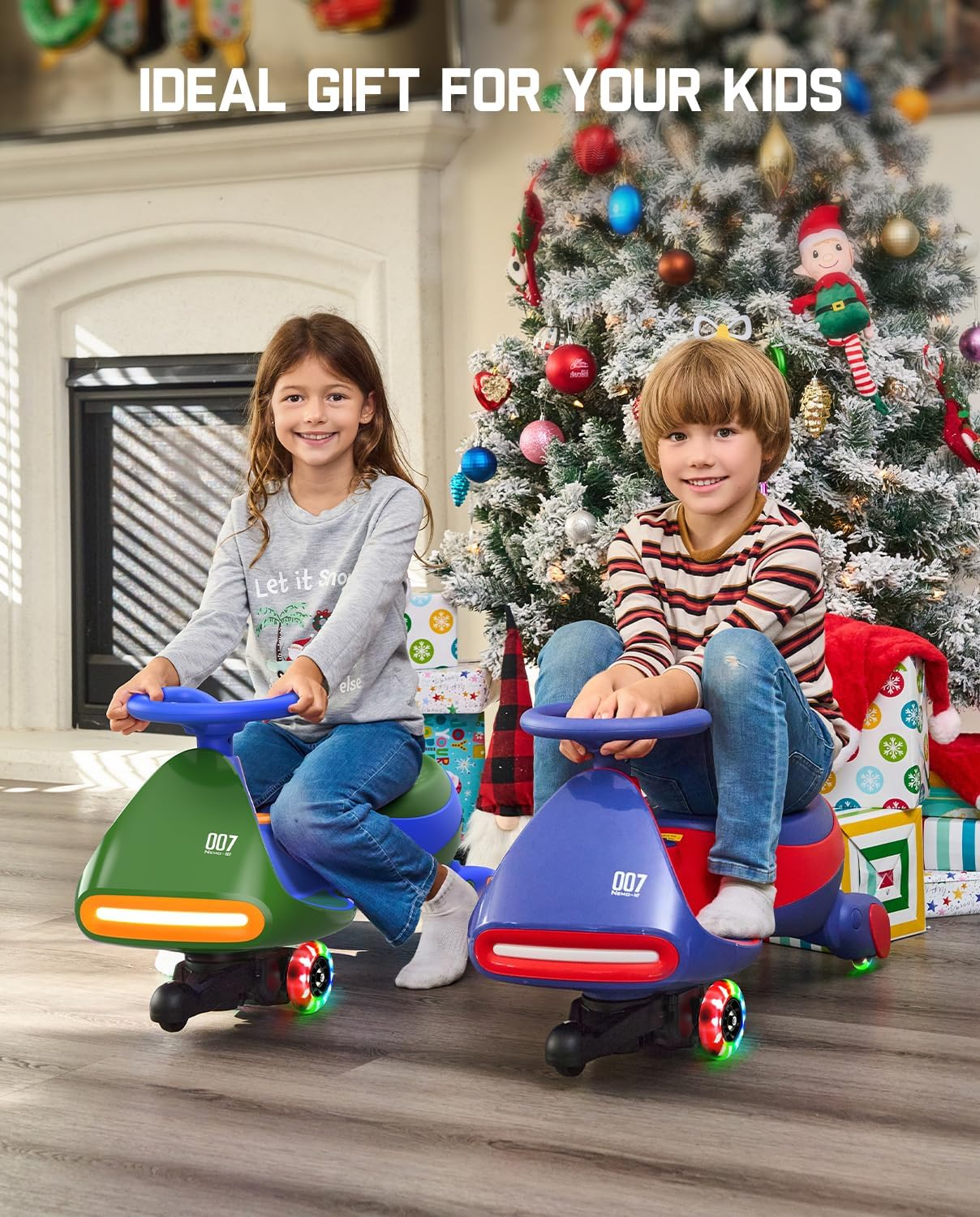 🎁 Perfect Gift | FanttikRide N7 Pro Electric Wiggle Car 🧸 150 lbs Max Capacity Kids Toy