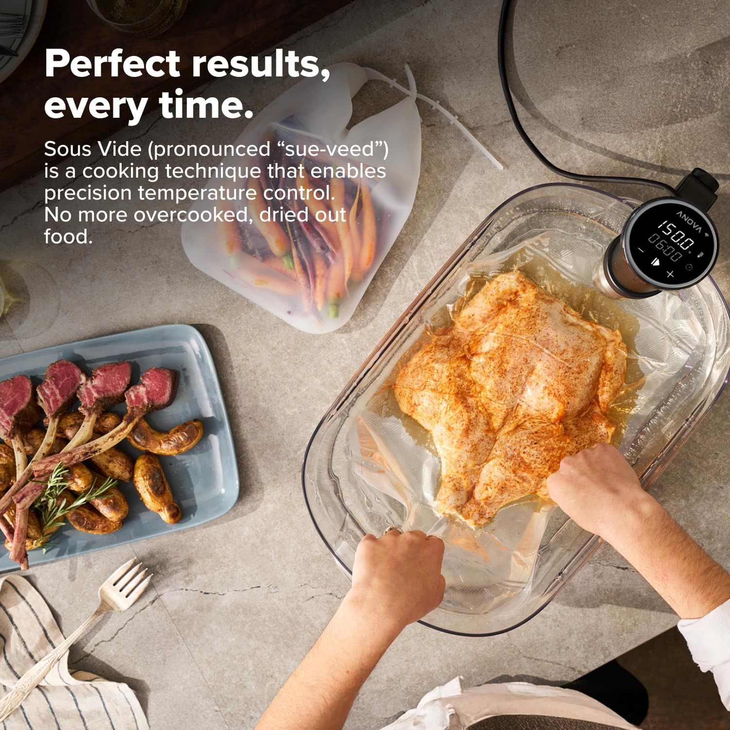💥 Limited Offer | Anova Culinary Sous Vide Precision Cooker 3.0 ✨ 1100W/1200W WiFi Smart Slow Cooker