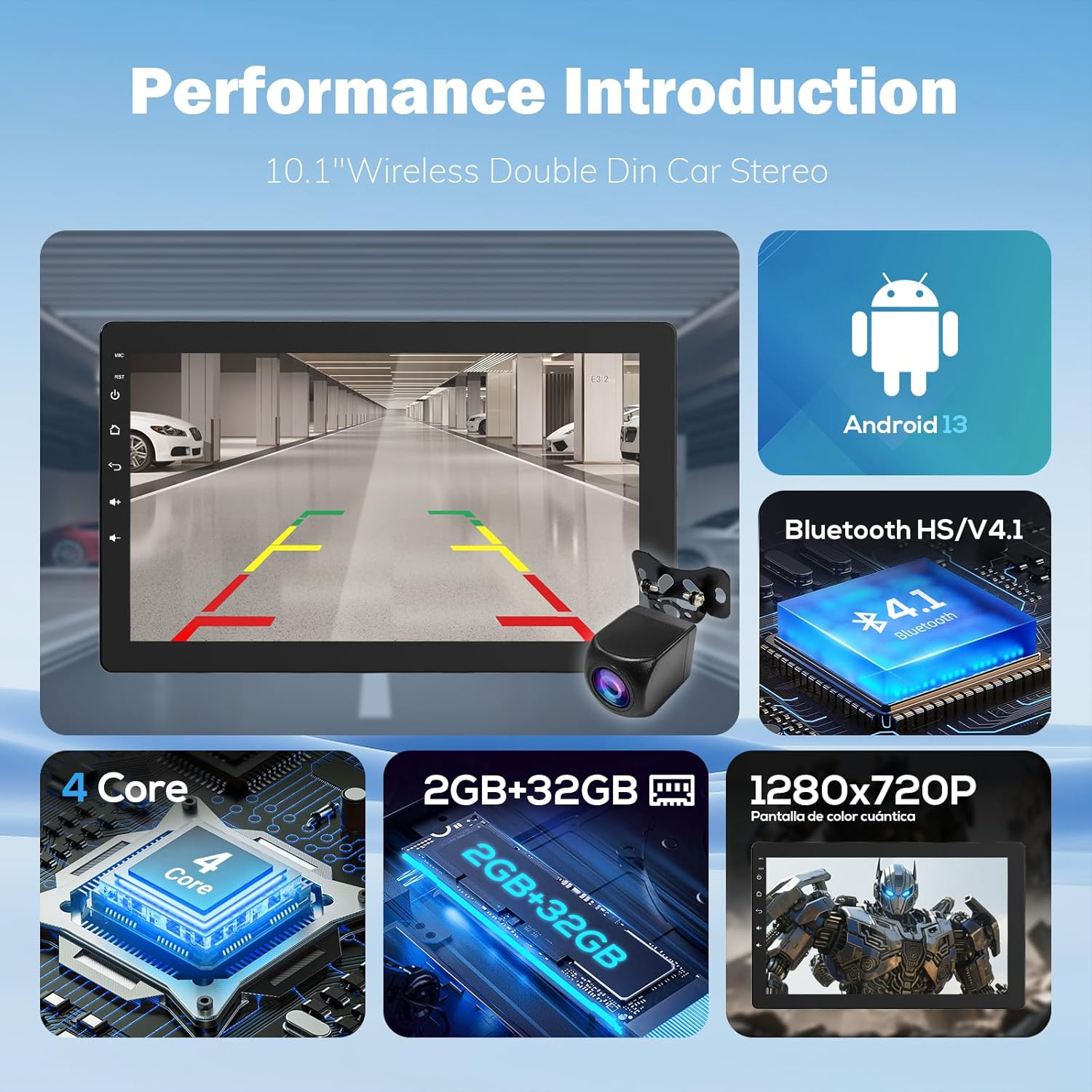 ⚡[DRIVE UPGRADE] 10.1" 360° Rotatable Car Stereo with Wireless CarPlay & Android Auto 📱