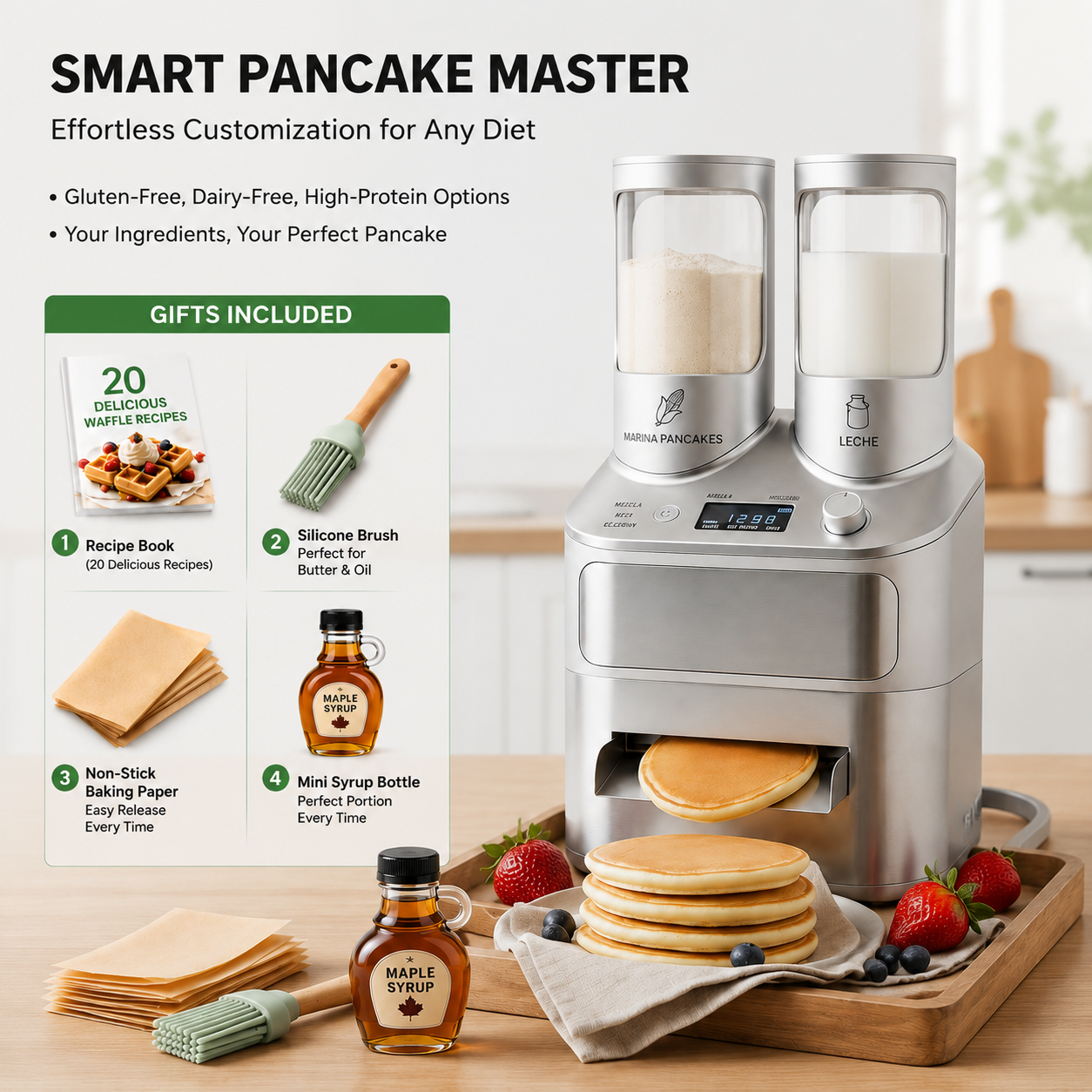 Limited Special Offer ✨Simple Auto Pancake Maker 🍳 Easy Breakfast Ready In Minutes!