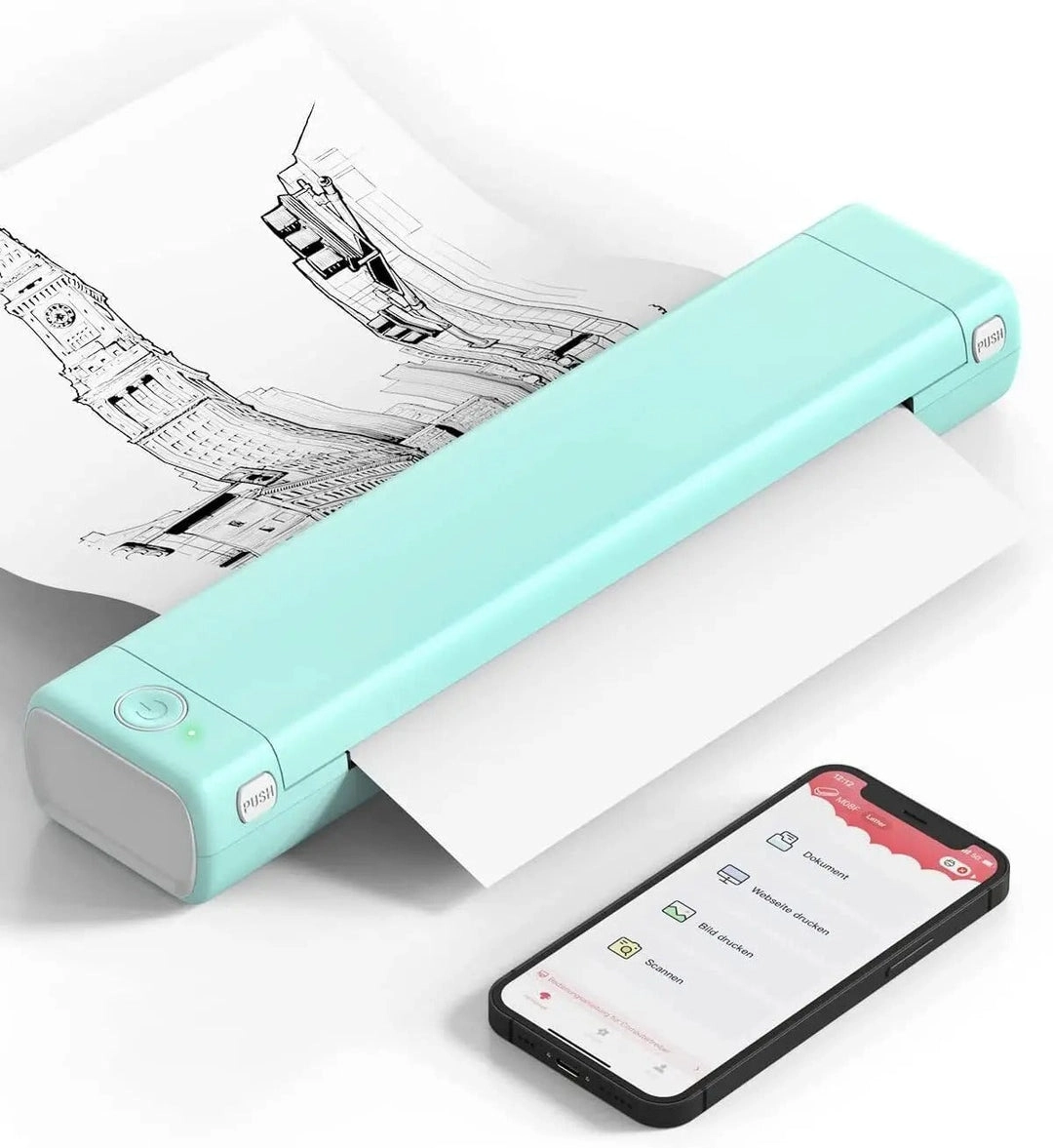 ONLY $35💥Last Day Buy 1 Get 1 Free🛒 Ultimate Wireless A4 Thermal Printer - Compatible with Android, iOS & Laptops
