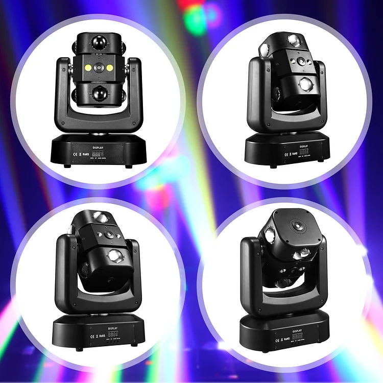 🔥Last Day $36.99✨BUY 1 GET 1 FREE✨150W RGBW Arm Moving Head Light DMX512 8x10W Beam LED Stage Light Strobe Projector for KTV Dance Hall Bar Disco