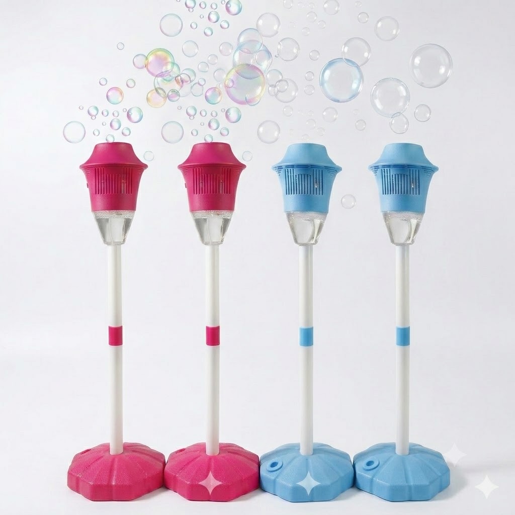 🛒BEST SELLER🚀SEESE Bubble Maker For Kids - Adjustable Height Stand, Auto Blaster with Music, Perfect for Backyard,FunIdeal for Outdoor Parties Holiday gifts