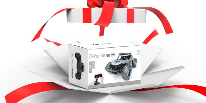 Tecnock Remote Control Car, 1:16 Scale 20 Km/h Fast Adult RC Car, 2.4GHz Off-road RC Truck Toys with LED Front Lights and Rechargeable Battery, Christmas Gift, Birthday Gift for Boys or Adults Aged 8-12 years old