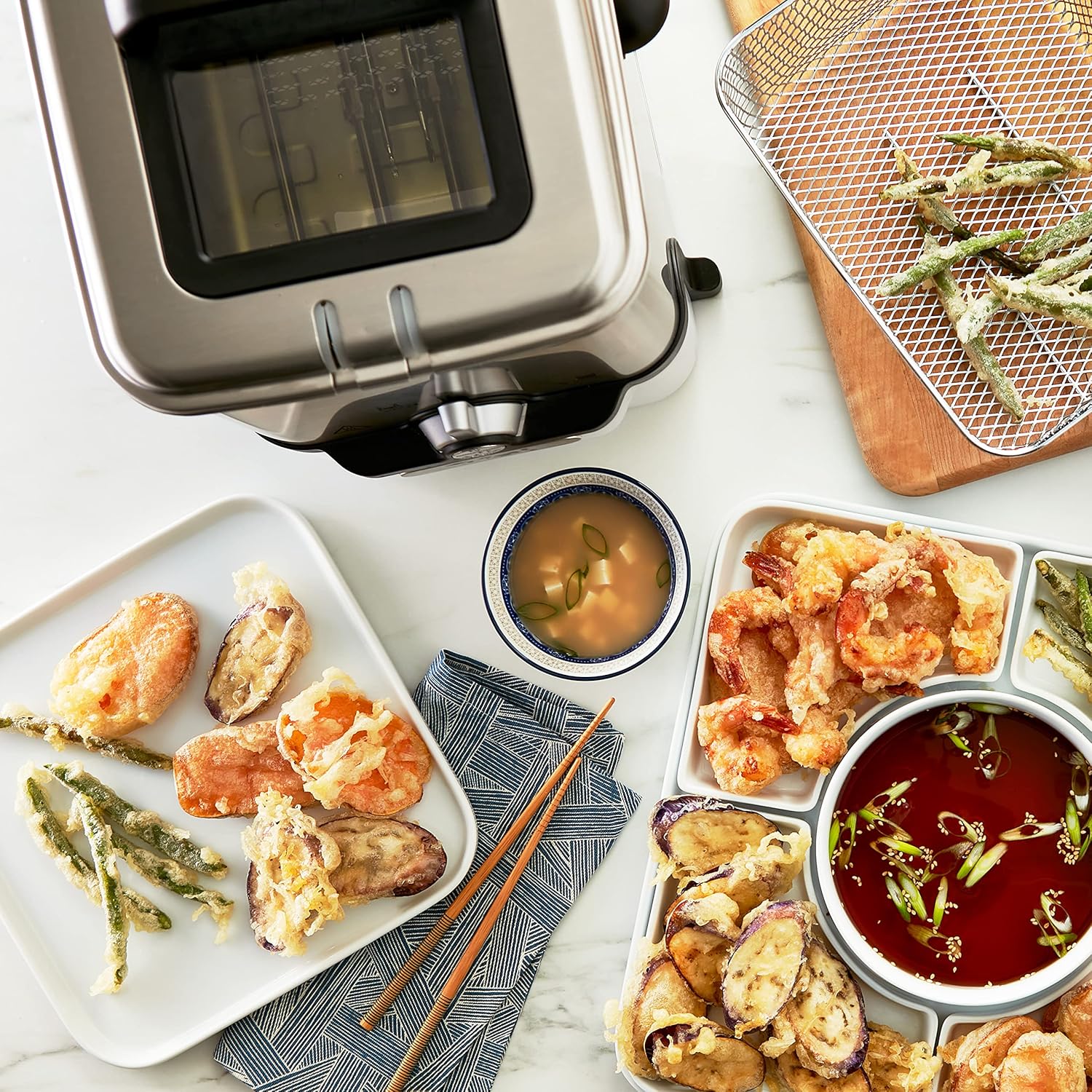 【Price Slash】 3.5L Stainless Steel Deep Fryer with Basket for Home Use, 1700W, Deep Fryer with Oil Filtration, Temp Control, Digital Timer