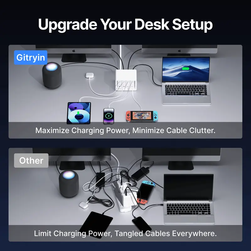 Gitryin 12-in-1 Desktop Charging Station