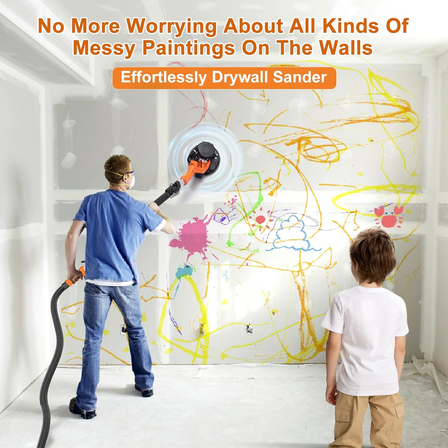 Drywall Sander, 1000W Popcorn Ceiling Removal Tool