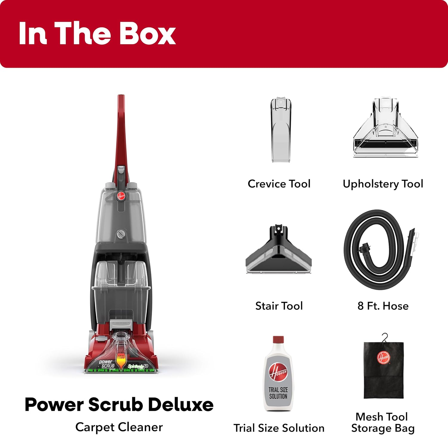  🎊Limited-time promotion: 🎁Hoover PowerScrub Deluxe Carpet Cleaner – includes carpet cleaning solution.