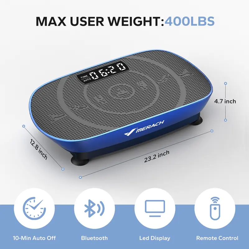 Merach Vibrating Fitness Board (with Lymphatic Drainage Function)