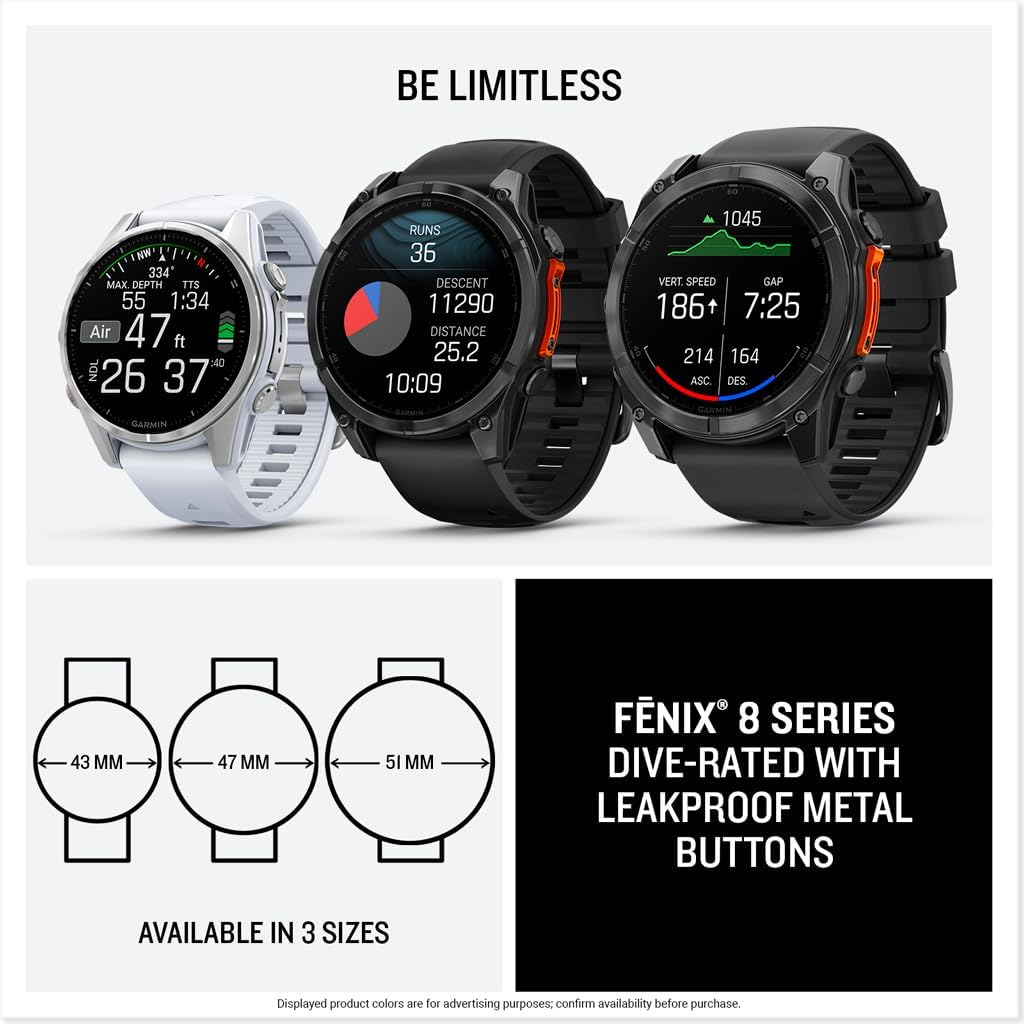 Limited-Time Promotion – Garmin fēnix 8 Series All-Purpose GPS Smartwatch