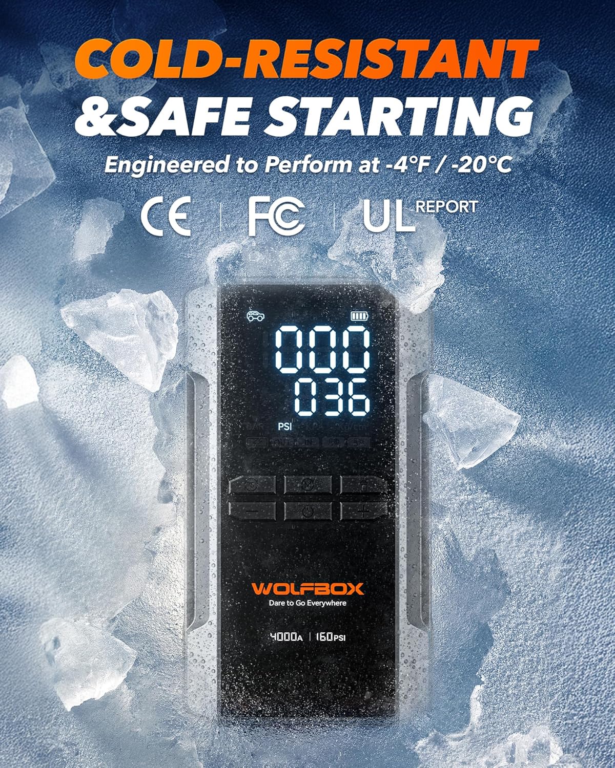 🔥Hot Sale🔥4000A Jump Starter with 160PSI Air Compressor