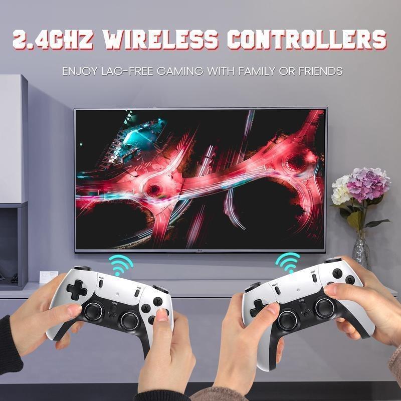NEW Ultra Retro Game Console with 40,000+ Classic Games, Dual Wireless Controllers & Portable Emulator, Childhood Classic Game Stick Usb