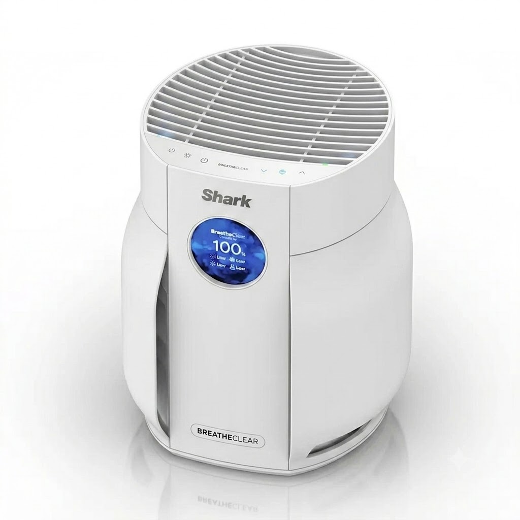 🛒BEST SELLER🚀Shark BreatheClear Compact with NeverChange Air Purifier - HP062