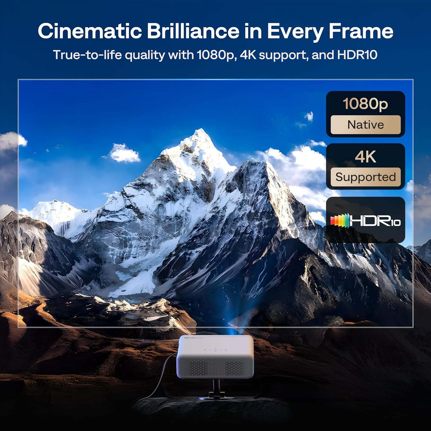 🏆2026 FIFA World Cup🏃‍♂️‍➡️⚽ Aurzen EAZZE D1 Smart Projector