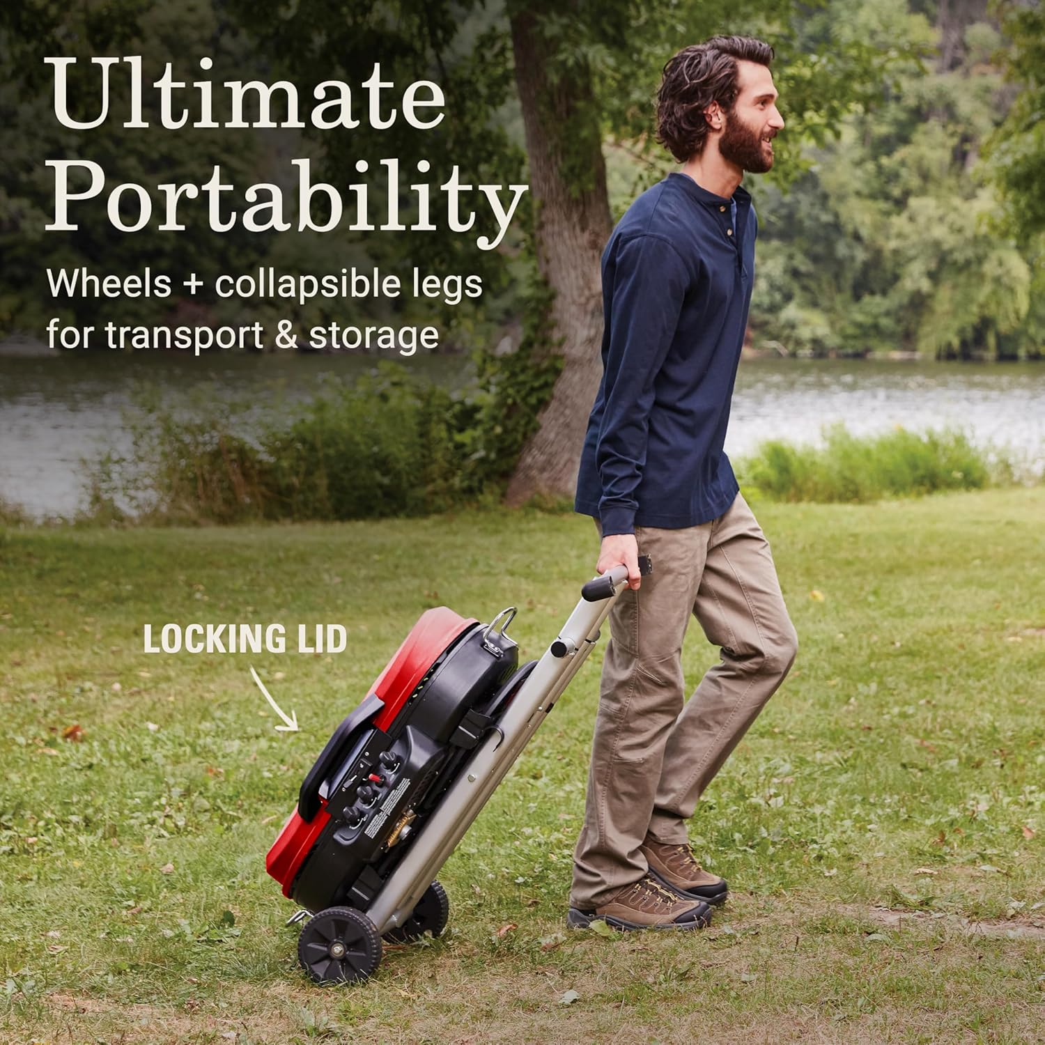 🔥Spring Sale🔥Portable Stand-Up Propane Grill