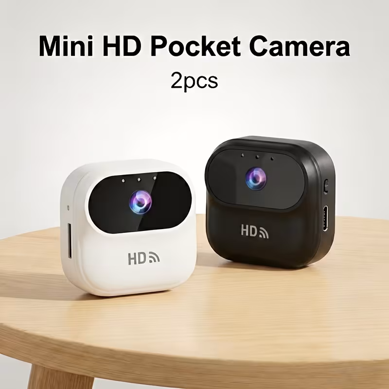 2pcs mini 1024  camera wifi magnetic mount action camera for vlogging   pet monitoring 1 4 screw hole for mount replacement motion detection   via app Product details 3