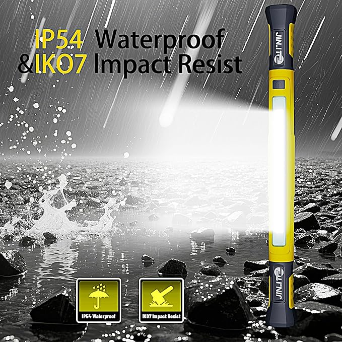 🔥FINAL HOURS🔥Magnetic Work Light - 3000LM Rechargeable LED Work Light Bar, 5200mAh Under Hood Mechanic Light for Garage, Workshop, Vehicle Inspection