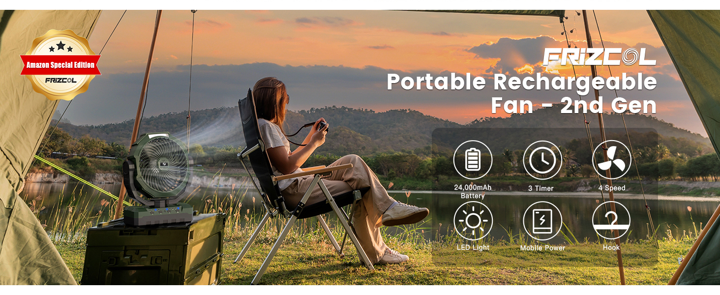 Portable Rechargeable Fan - 2nd Gen