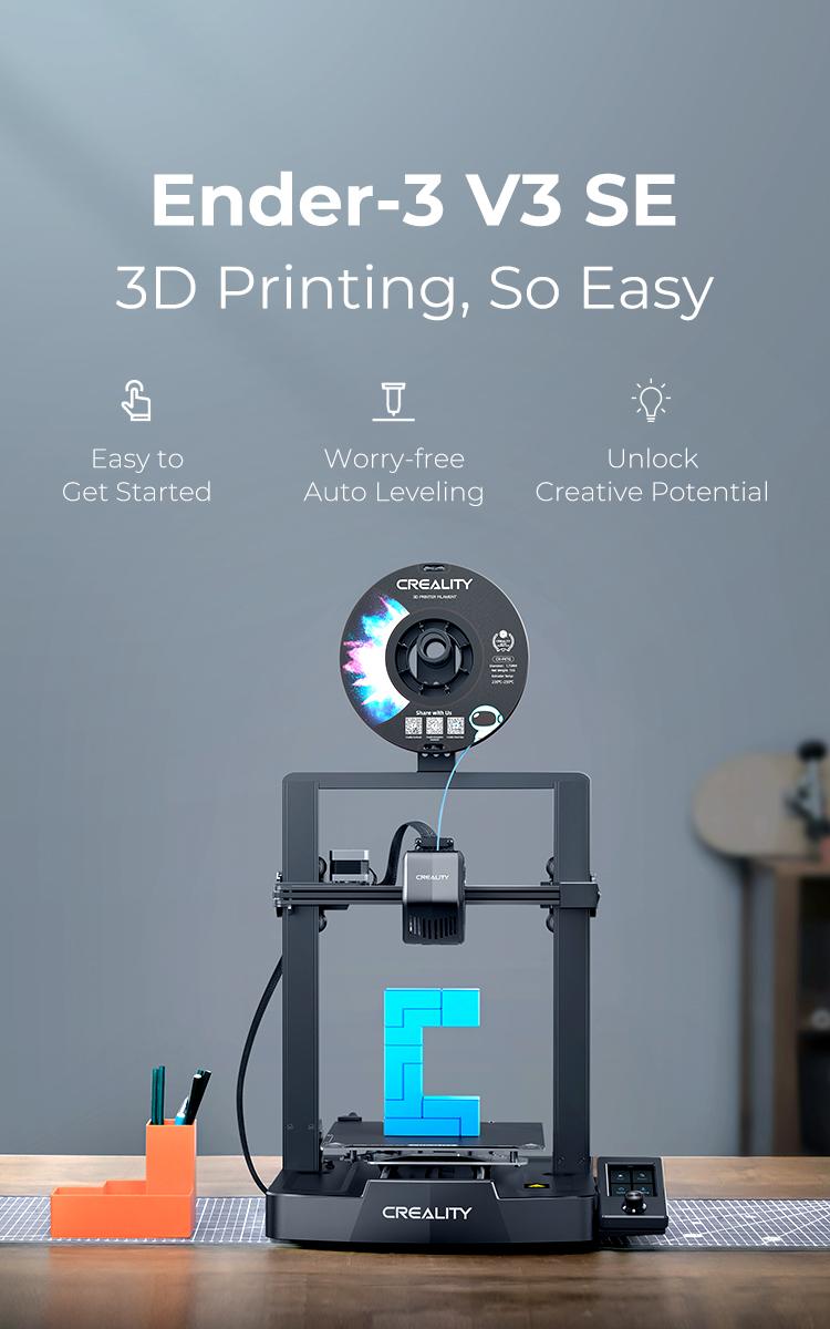 Creality Ender-3 V3 SE 3D Printer - High-Speed Printing & Hassle-Free Assembly