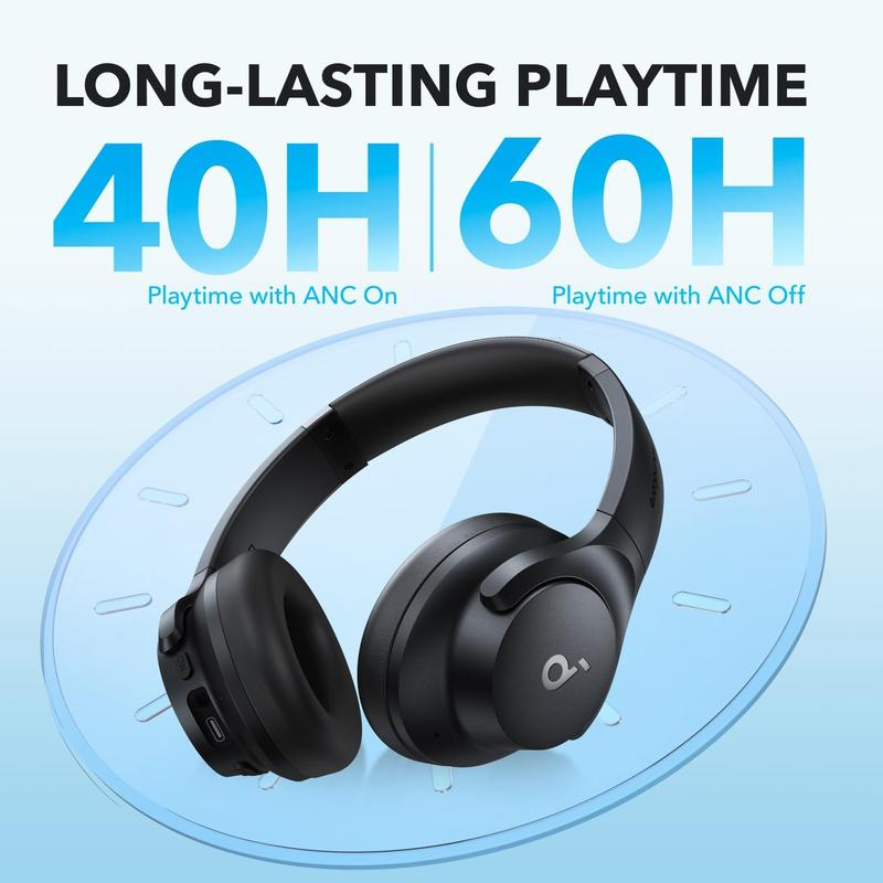 🔥LIMITED TIME SALE！Soundcore Q20i Bluetooth Headphones with Hybrid ANC 🤫Wireless Foldable Travel Over-Ear Headset ✈️