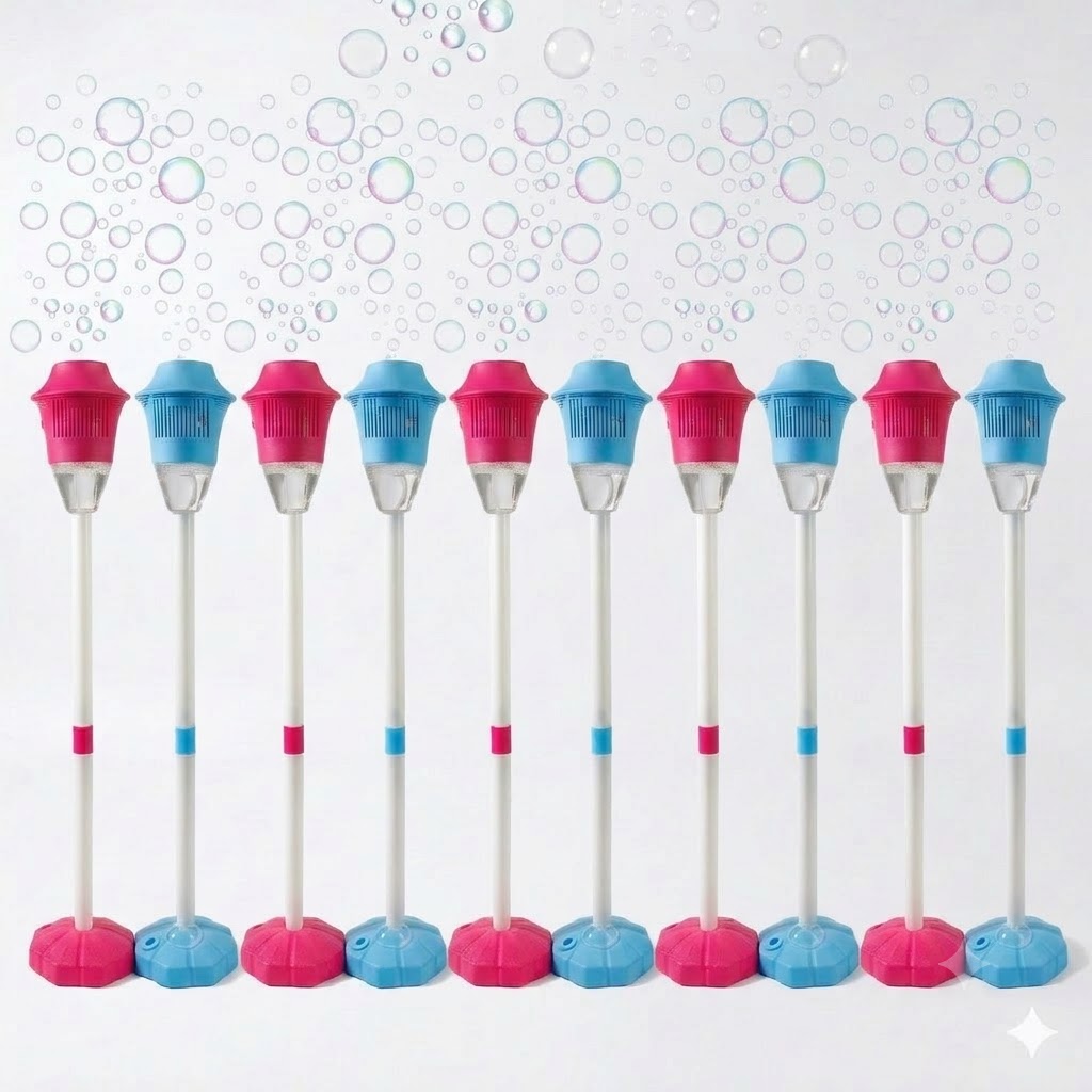 🛒BEST SELLER🚀SEESE Bubble Maker For Kids - Adjustable Height Stand, Auto Blaster with Music, Perfect for Backyard,FunIdeal for Outdoor Parties Holiday gifts