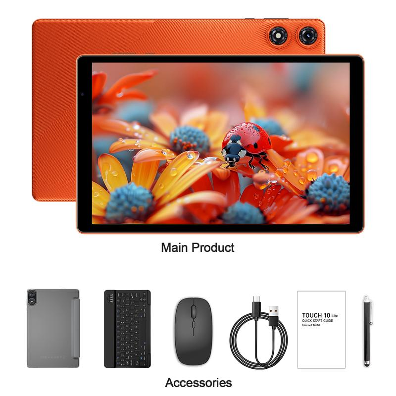 🌟[Complete Bundle Sale] 10" Android Tablet with Keyboard✨Mouse & Stylus - Your All-in-One Portable Workstation