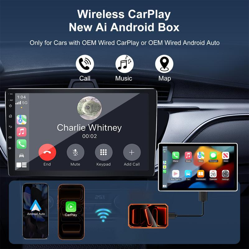 📺[Flash Sale - 40% OFF] Wireless CarPlay AI Box: Stream Netflix & YouTube in Your Car🔥