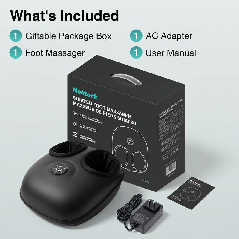 ⚡[Flash Sale - Save $50] Shiatsu Foot Massager with Soothing Heat & App Control - Ultimate Pain Relief for Your Feet🎁