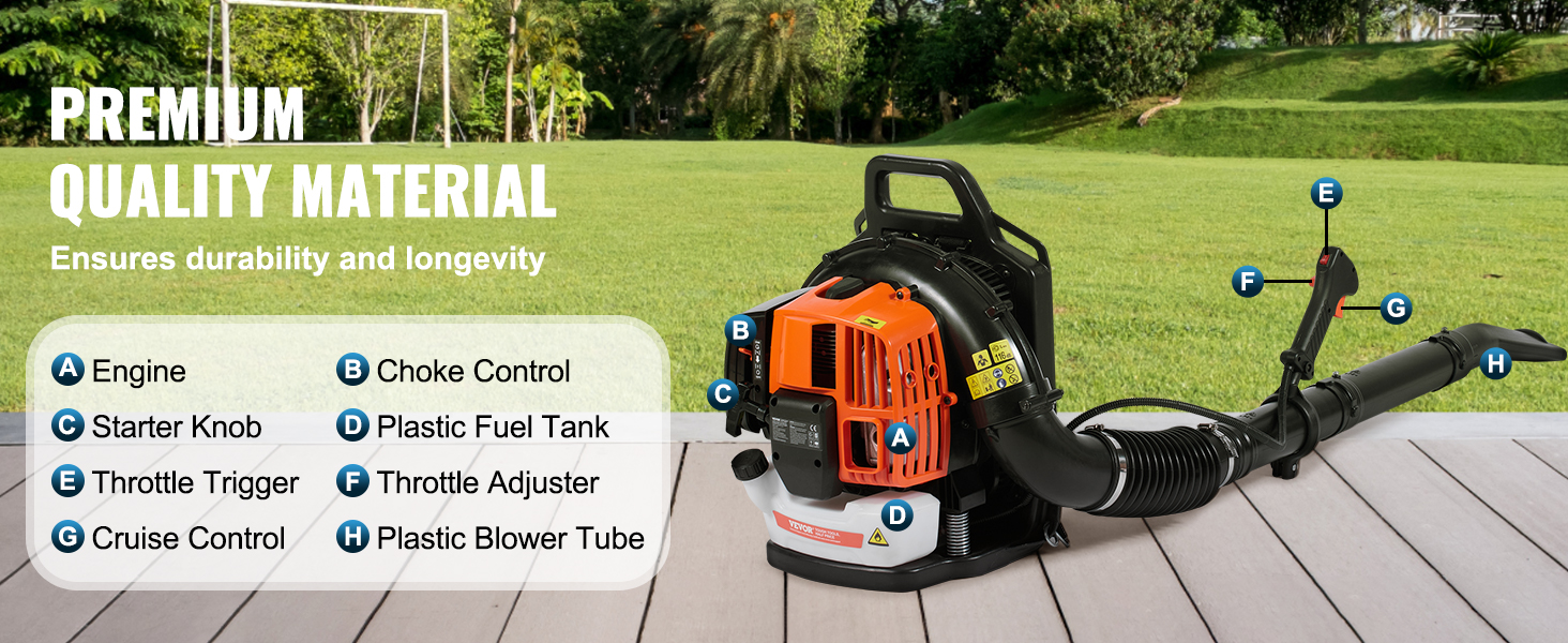 gas powered leaf blower
