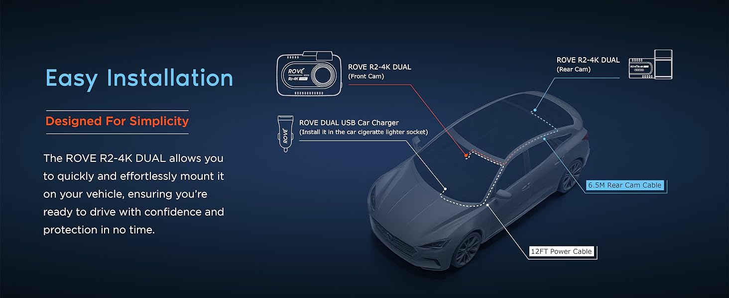 dual dash cam, dash cam with app, truck dash cam