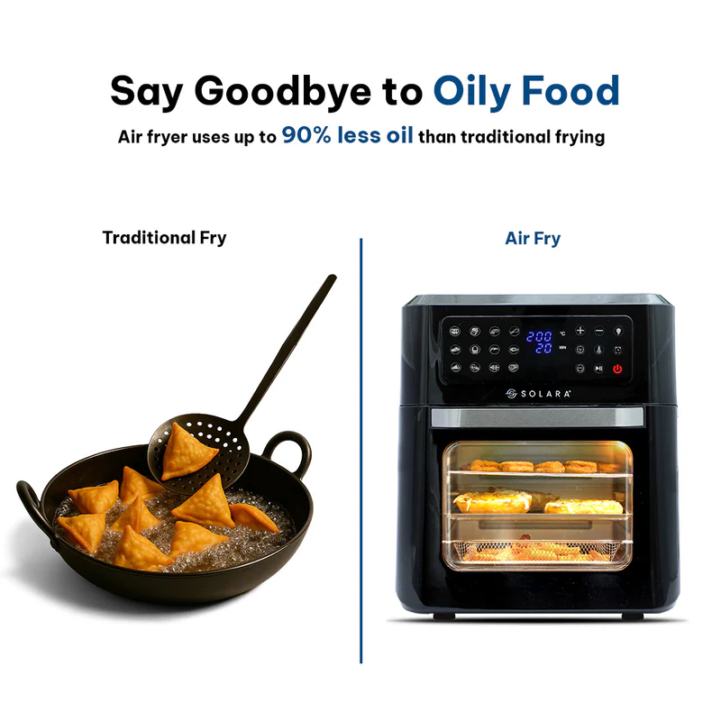 💥 Hot Deal! ⚡ SOLARA 12L Large Digital Air Fryer Oven 🍟 — Limited-Time Offer!