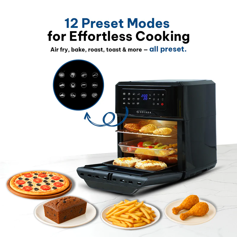 💥 Hot Deal! ⚡ SOLARA 12L Large Digital Air Fryer Oven 🍟 — Limited-Time Offer!