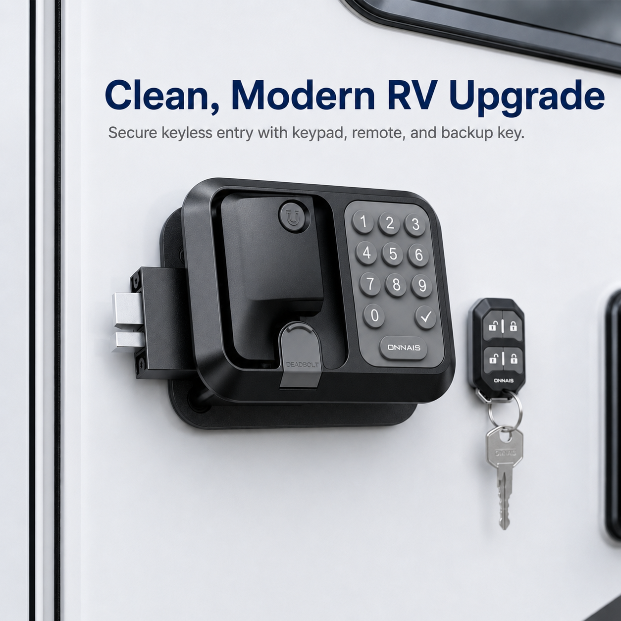 🔥 HOT DEAL🔐🚐ONNAIS Guard Pro RV Door Lock — Heavy-Duty Security with Fob & Keypad
