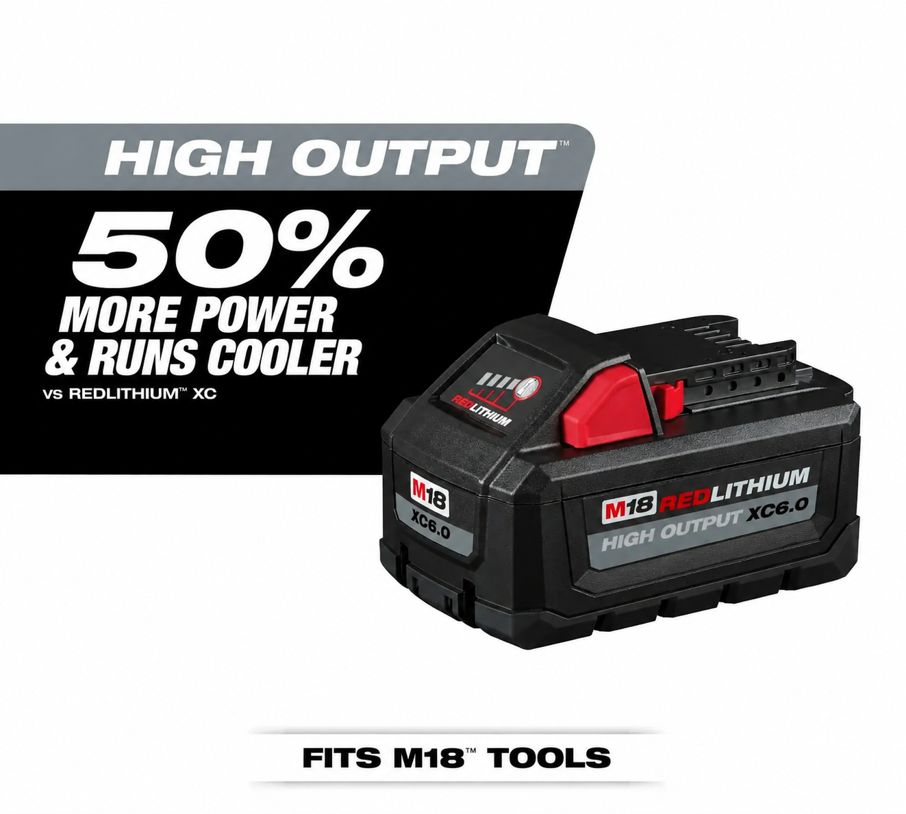 Milwaukee M18 REDLITHIUM HIGH Output Battery Pack (2pk)