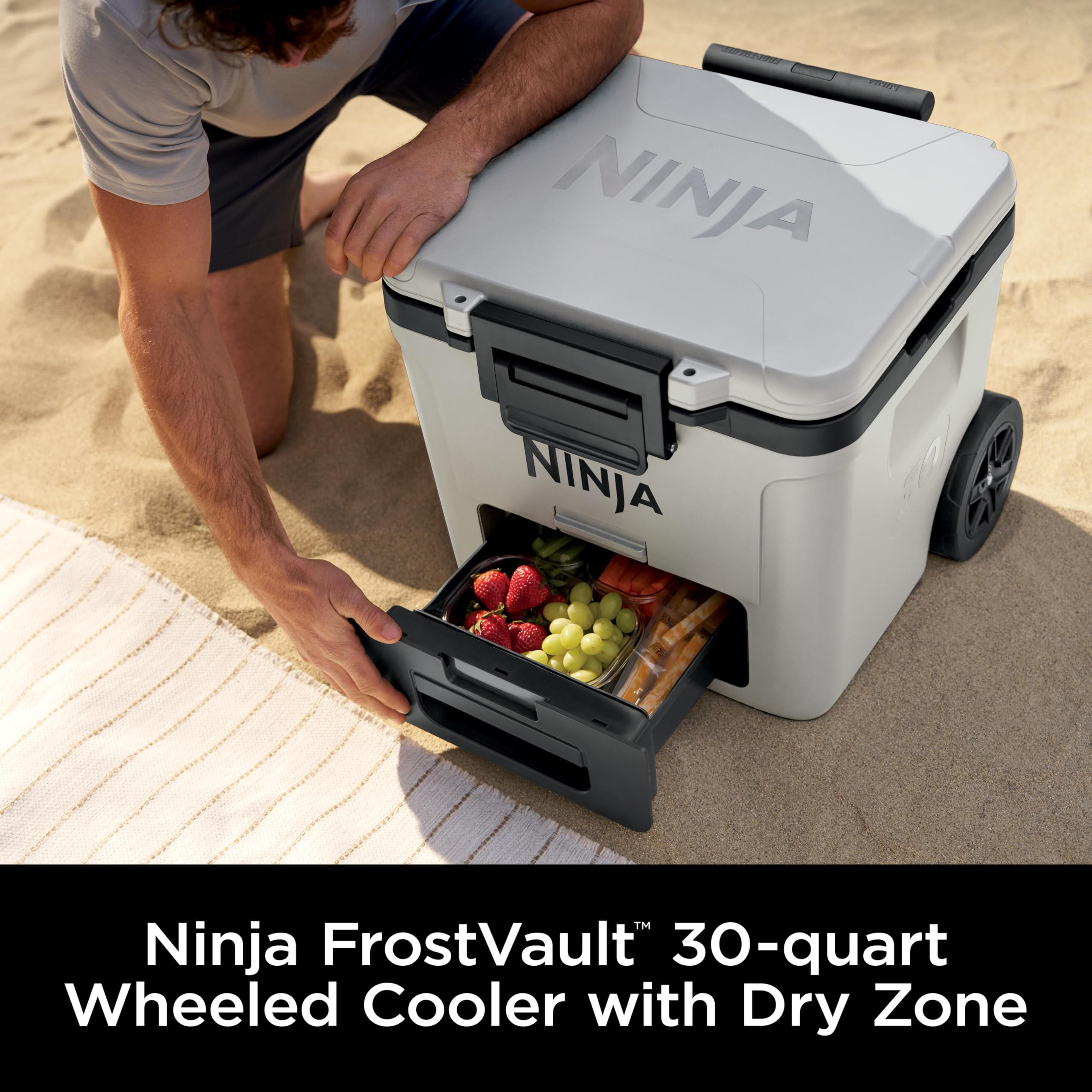 [Limited-Time Promotion] Ninja Wheeled Cooler — Keeps Contents Cold for Days