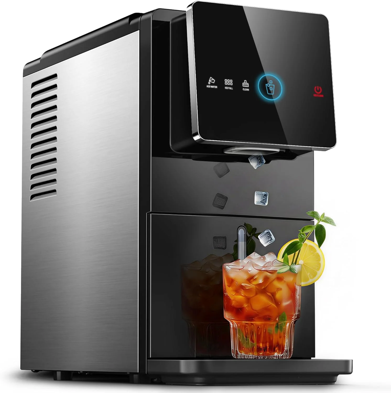  🔥Last Chance Sale 🔥 33 lb Per Day Self‑Dispensing Pebble Ice Maker
