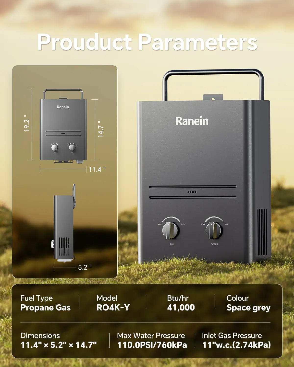 Value Price 🔥Portable Instant Outdoor Water Heater