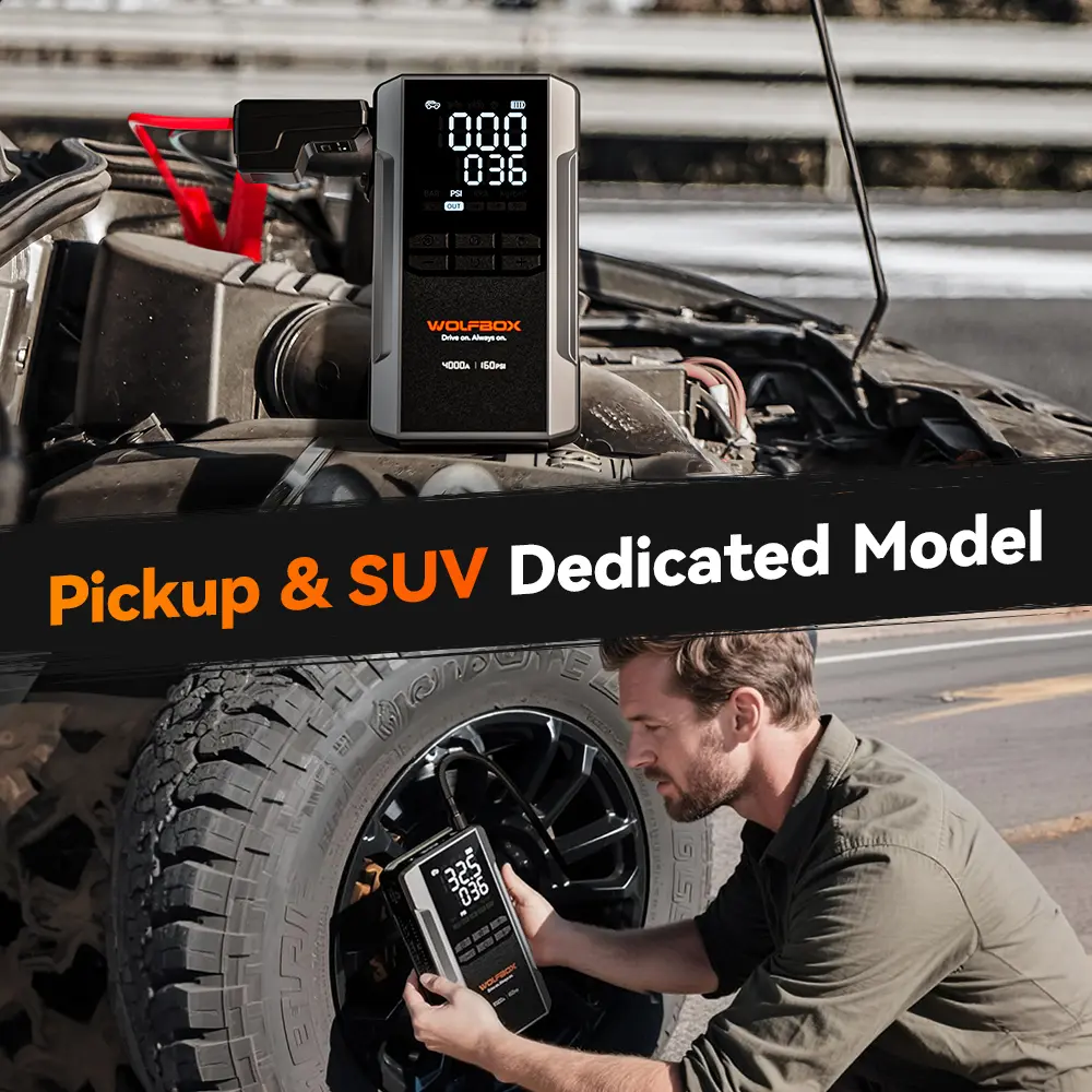 🔥Limited Offer🔥Portable Car Jump Starter (with Air Compressor)
