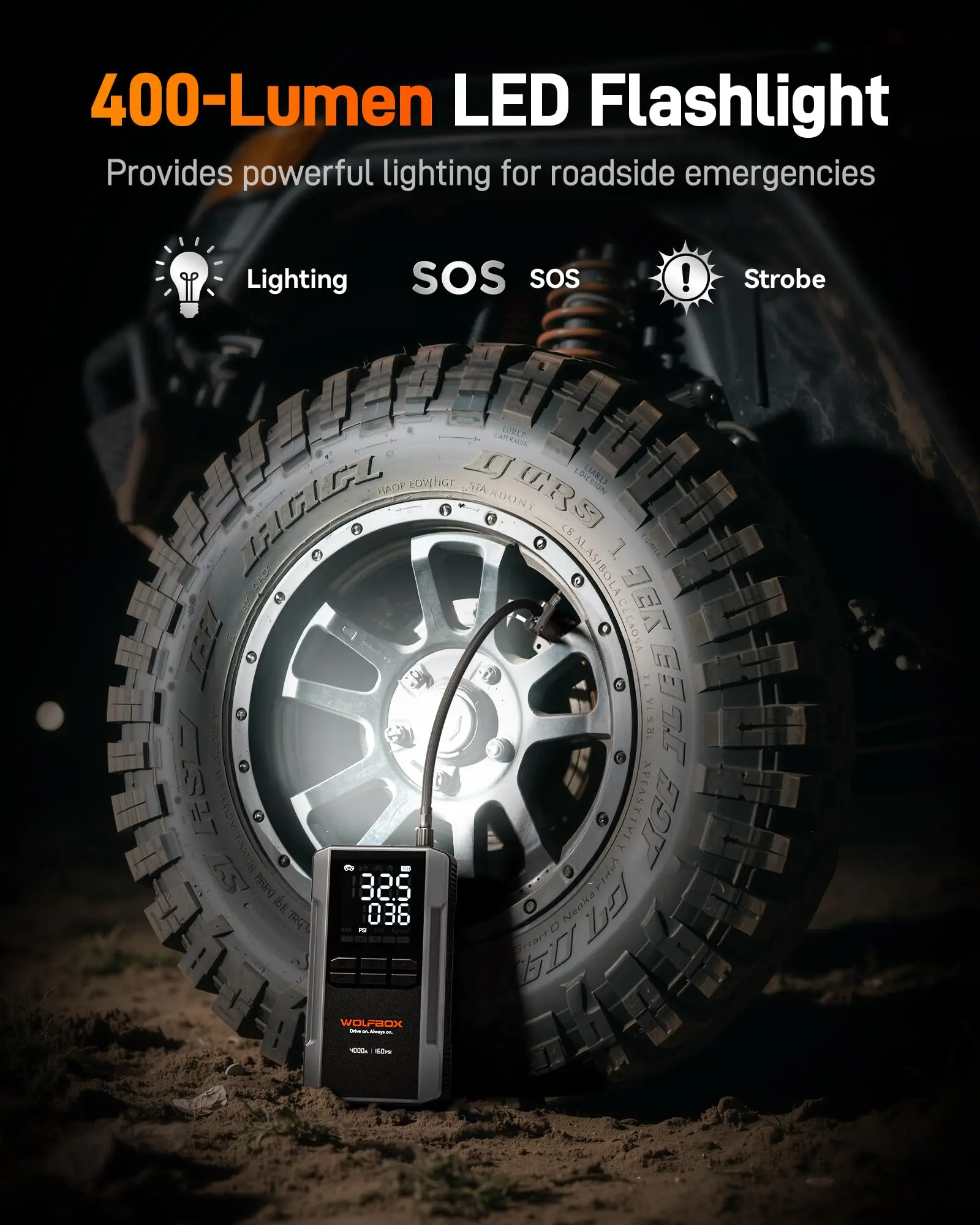 🔥Limited Offer🔥Portable Car Jump Starter (with Air Compressor)