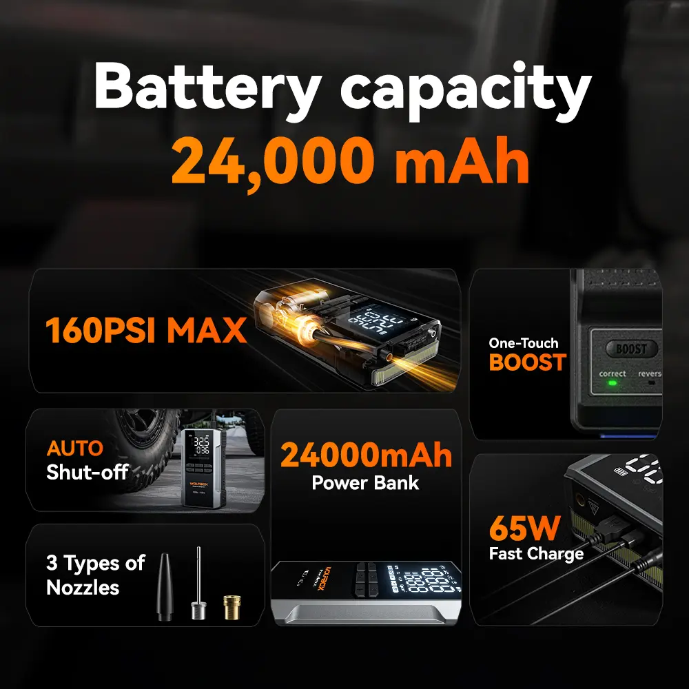 🔥Limited Offer🔥Portable Car Jump Starter (with Air Compressor)