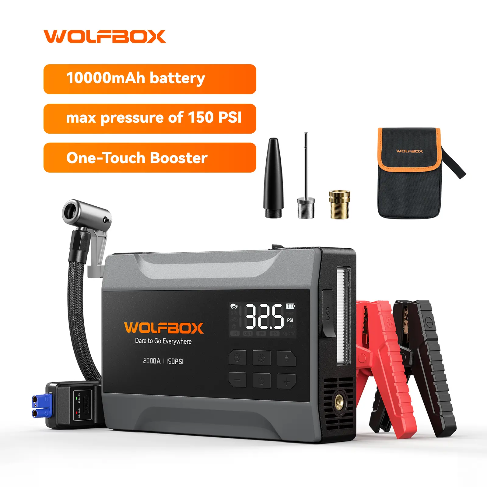 🔥Limited Offer🔥Portable Car Jump Starter (with Air Compressor)