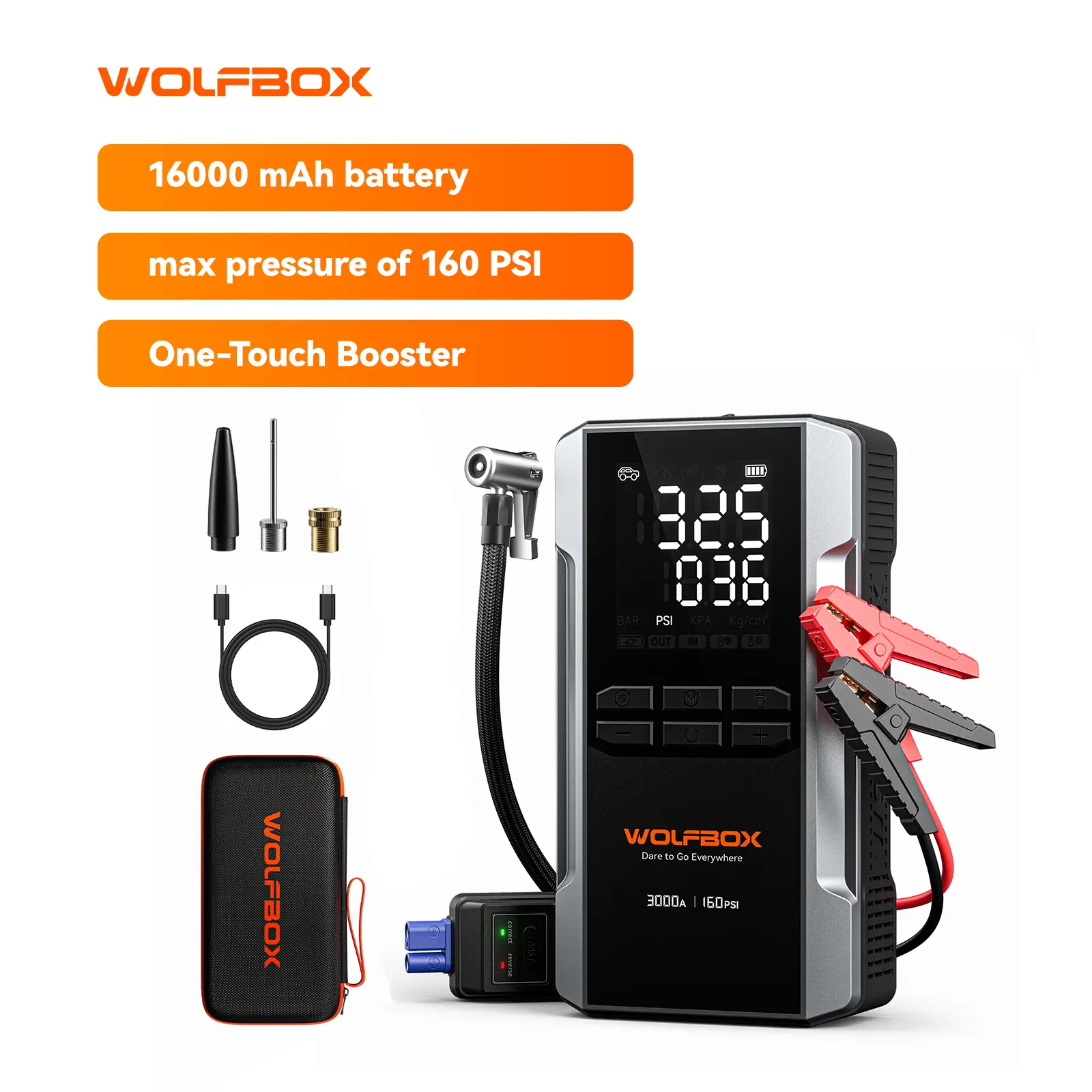 🔥Limited Offer🔥Portable Car Jump Starter (with Air Compressor)