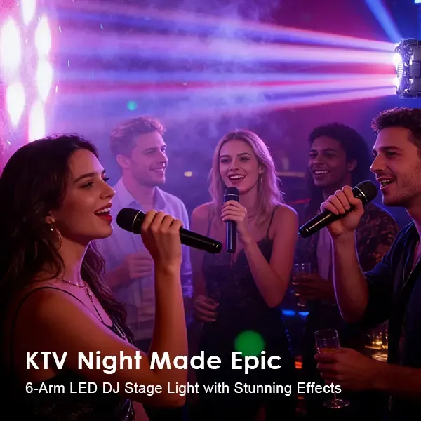⚡ Power Up & Save -Transform Any Party with a 540° Rotating DJ Spotlight