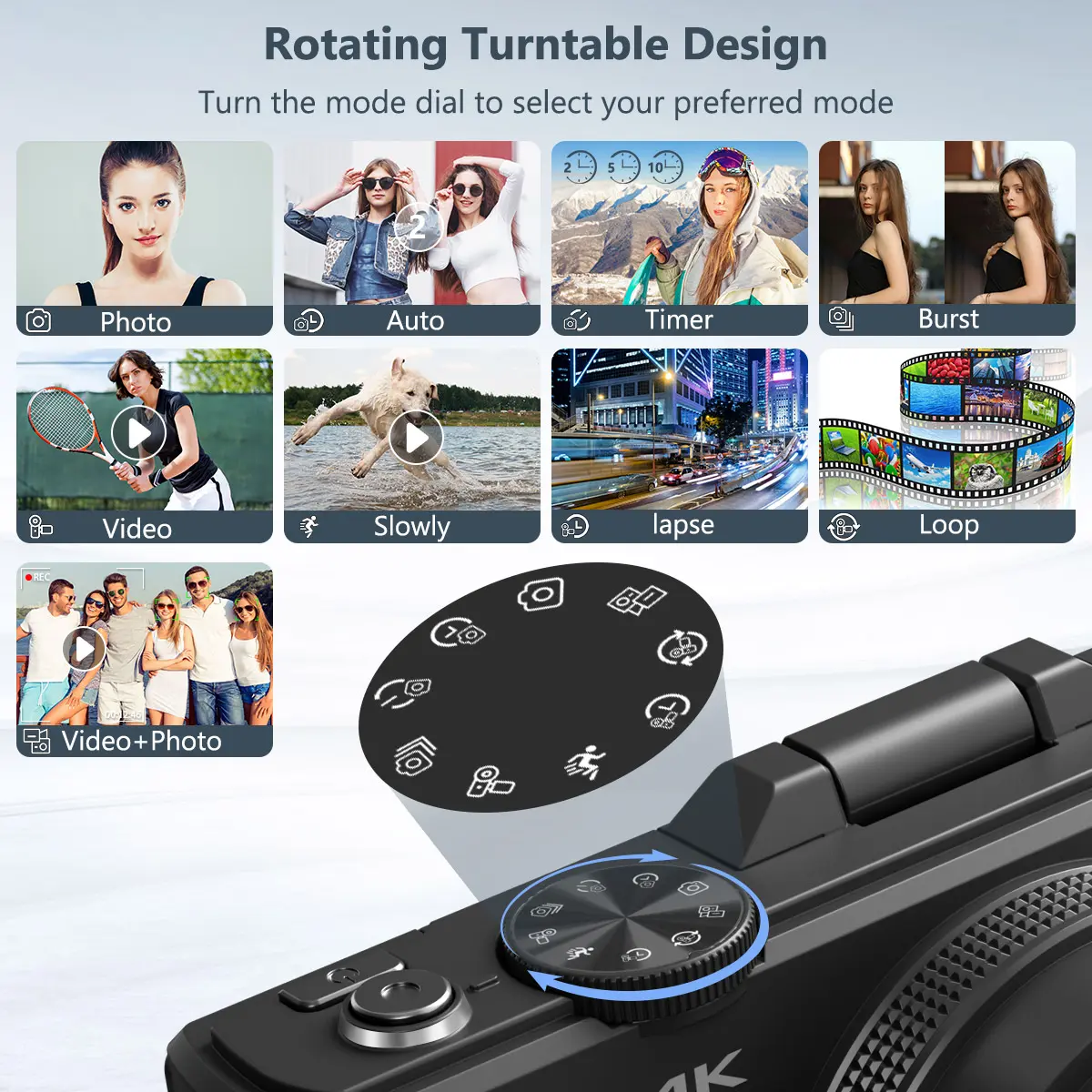 🔥Clearance Sale: Last Day! 🔥4K Digital Camera (Includes 32GB Micro SD Card and 2 Batteries)