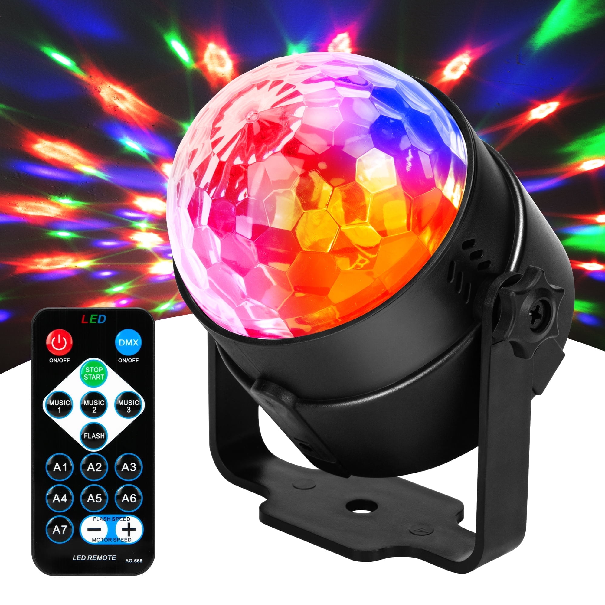 4-in-1 Moving Head Stage Light – RGBW Beam，Buy 1 get 1 free