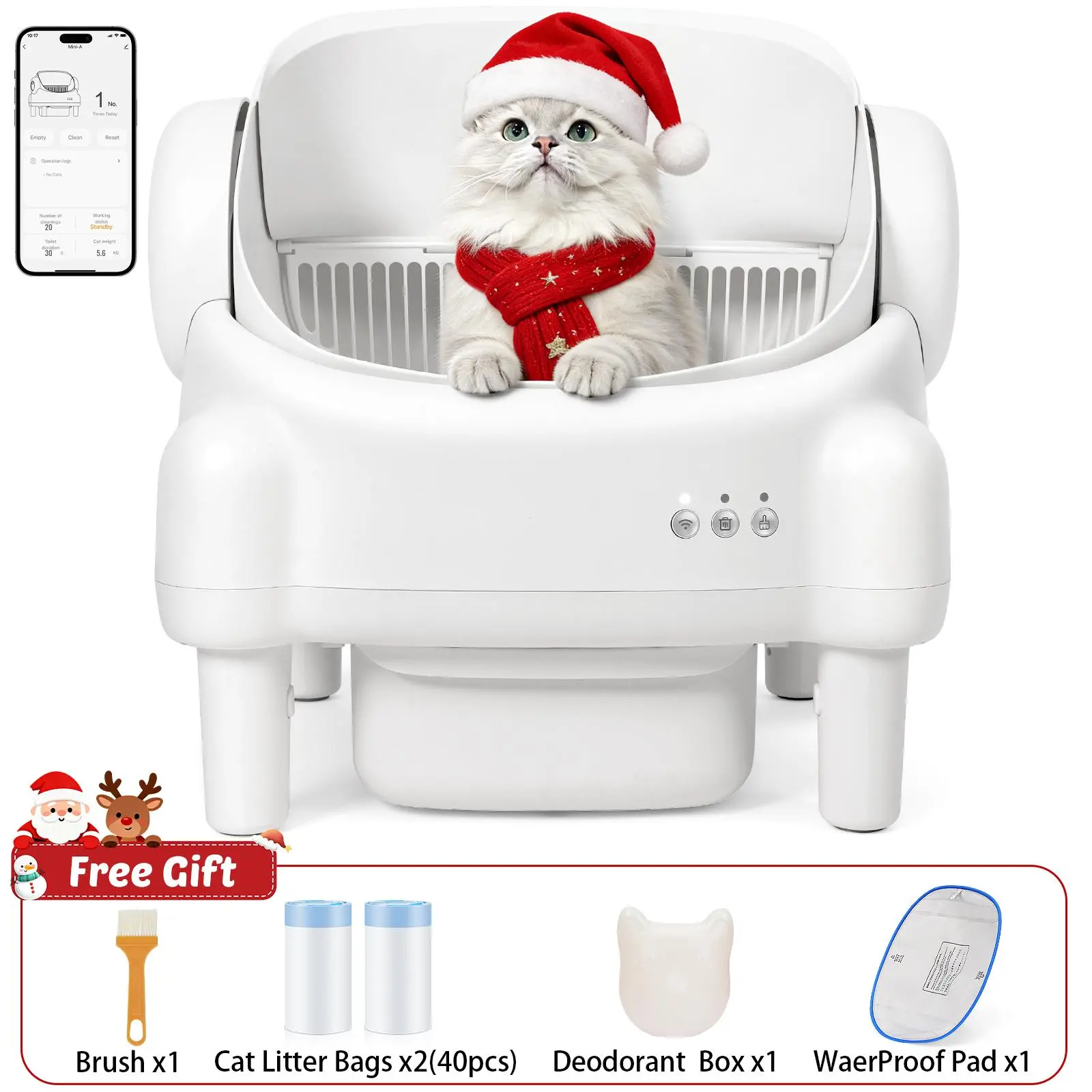💥Today Only 💥Open-Style Automatic Self-Cleaning Cat Litter Box