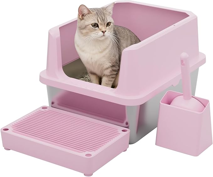 #💥Today Only 💥Open-Style Automatic Self-Cleaning Cat Litter Box