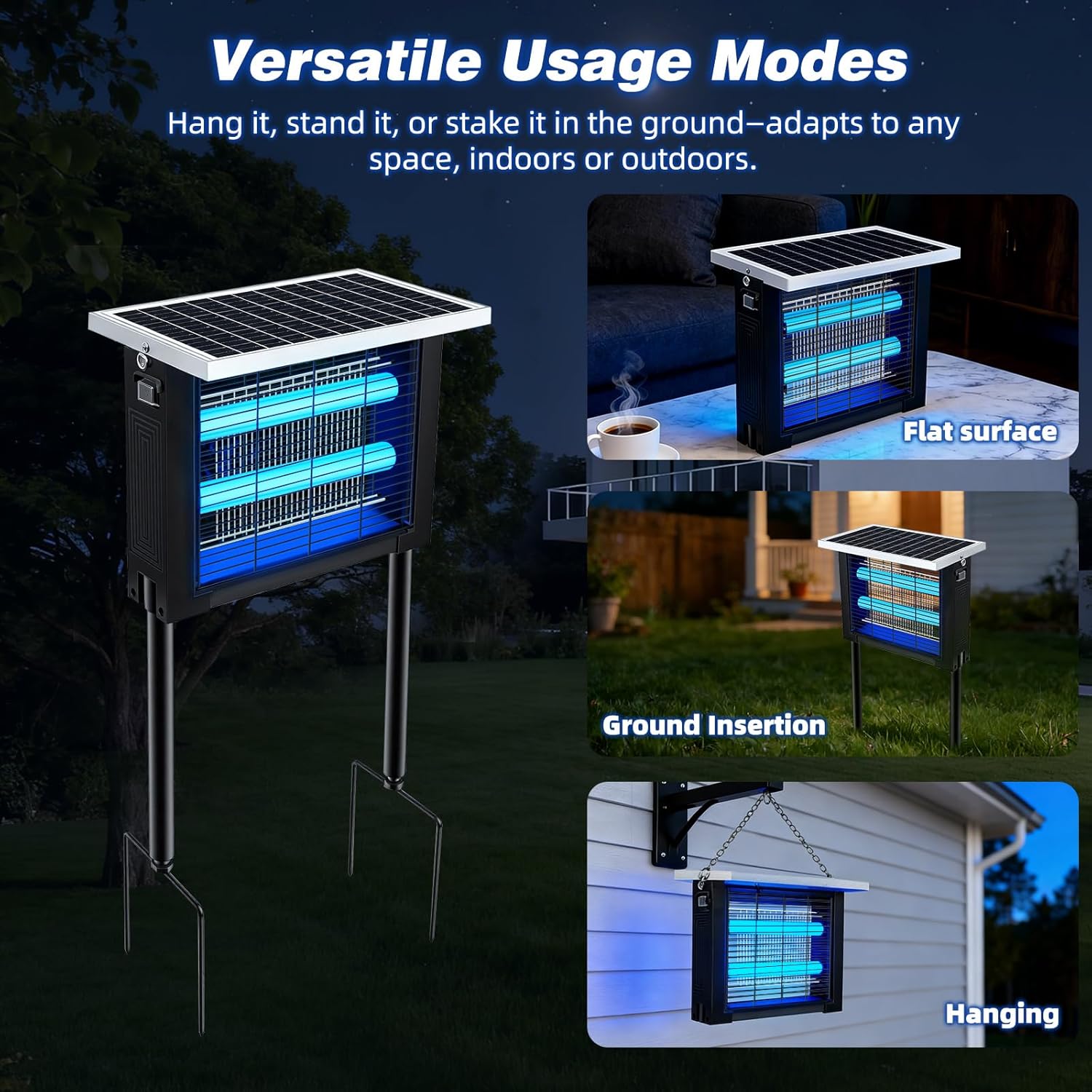 🔥Only $39.90 today🔥Solar Bug Zapper Outdoor Waterproof
