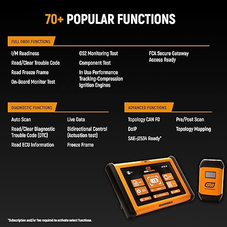 GEARWRENCH 10" Pro Command Wireless Bi-Directional Diagnostic Tablet with Rapid-Charge Dock
