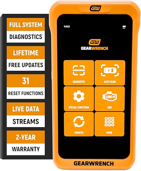 GEARWRENCH 10" Pro Command Wireless Bi-Directional Diagnostic Tablet with Rapid-Charge Dock